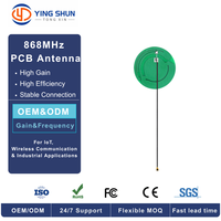 Antenne PCB omnidirectionnelle à polarisation verticale interne à gain élevé pour capteurs IoT LoRa 868 MHz 915 MHz, câble de connecteur de fréquence personnalisé OEM