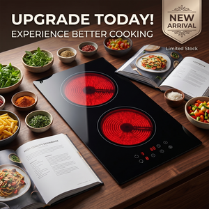 Table <span class=keywords><strong>de</strong></span> <span class=keywords><strong>cuisson</strong></span> électrique encastrable OEM personnalisée à 2 brûleurs en céramique 30 cm, type <span class=keywords><strong>Domino</strong></span> vertical, étanche, à commande tactile indépendante, pour usage domestique et hôtelier - Product Image 2