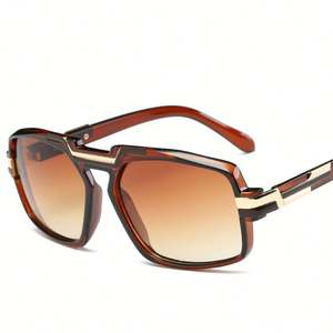 Lunettes de soleil rétro 2025 pour hommes et femmes, style aviateur carré, protection UV400, verres polygonaux pour la conduite - Product Image 2