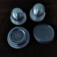 Couvercles plats transparents personnalisés en PET/PP jetables pour tasses, bols, sauces, bouteilles et fermetures (8, 14, 12)