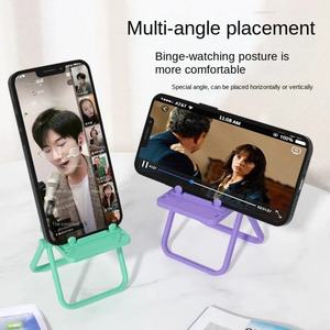 Cute Macaron Color Adjustable Foldable Universal Mobile Phone Desktop Stand Cell Phone <b>Holder</b> Chair for Samsung <b>iphone</b> - Product Image 6