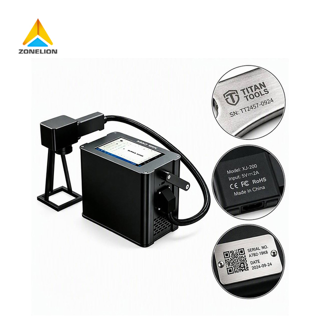 Hot Sale Portable Fiber Laser Engraver Barcode Marking Equipment QR Code Processing System Laser Marking Machine