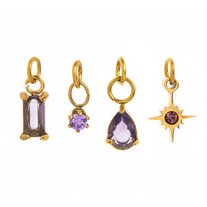Đá Tự Nhiên <span class=keywords><strong>Birthstone</strong></span> Quyến Rũ Mặt Dây Chuyền Thép Không Gỉ Đa-Màu Mạ Hình Dạng Ngôi Sao Unisex Quà Tặng Đồ Trang Sức - Product Image 4
