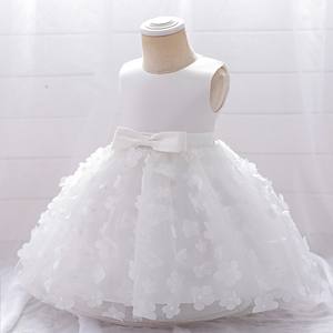 Robe de princesse à fleurs décontractée pour filles, anniversaire, <span class=keywords><strong>piano</strong></span>, tissu tricoté en polyester/coton, lavable - Product Image 6