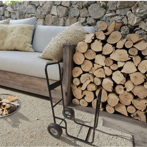 Carrello Porta Legna per Interni/Esterni, Porta Legna con <span class=keywords><strong>Ruote</strong></span>, Nuovo, in Plastica e Metallo, Garanzia 6 Mesi - Product Image 2