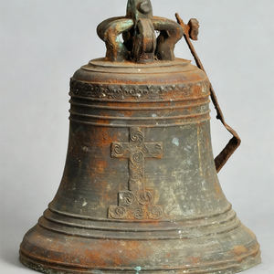 Vente en gros <span class=keywords><strong>de</strong></span> nouvelles sculptures <span class=keywords><strong>de</strong></span> cloches d'église en bronze <span class=keywords><strong>pour</strong></span> temple, modèle en laiton <span class=keywords><strong>de</strong></span> style religieux plaqué peint <span class=keywords><strong>pour</strong></span> les souvenirs d'anniversaire - Product Image 6