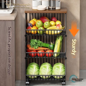 Étagère de rangement en métal rectangulaire, ouverte en dessus, empilable, avec roulettes, pour le rangement et l'organisation des articles - Product Image 6