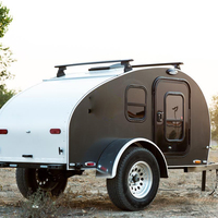 Petite caravane tout-terrain Allroad 2026, petite caravane de camping, caravane en forme de larme avec essieu simple