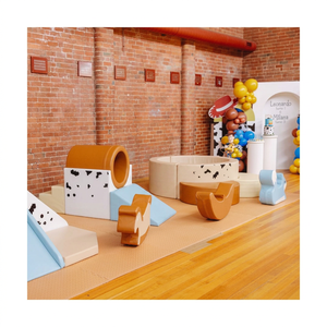 Equipo <span class=keywords><strong>de</strong></span> Juegos <span class=keywords><strong>de</strong></span> Espuma para Interiores, Ecológico, Suave y Pequeño para Bebés y Niños Pequeños, para Fiestas <span class=keywords><strong>de</strong></span> Cumpleaños en Casa, con Puente, Túnel y Piscina <span class=keywords><strong>de</strong></span> Pelotas - Product Image 4