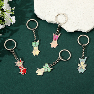 Lindo Llavero Metálico de Personajes del Bosque, Set de Llaveros Esmaltados de <span class=keywords><strong>Korok</strong></span> y Majora's Mask, Anillo de Llaves de Personajes de Juego para Fans - Product Image 1