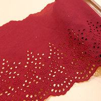 Vente en gros 100% coton dentelle fleurs creuses broderie lacets tissus pour femmes