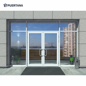 Porta moderna <span class=keywords><strong>in</strong></span> alluminio KFC Storefront per edifici commerciali di alta durevolezza e Design elegante - Product Image 4