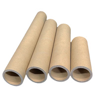 Tube en papier kraft écologique noyau d'emballage durable tube d'artisanat de taille personnalisée matériau recyclable en gros