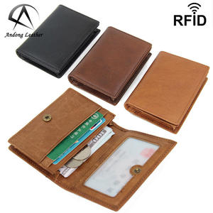 Andong - Tarjetero con Clip para Hombre, Piel de Vaca Genuina, Monedero Nuevo, Carteras para Hombre - Product Image 1