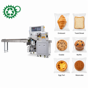 Machine d'emballage horizontale multifonctionnelle <span class=keywords><strong>pour</strong></span> <span class=keywords><strong>pain</strong></span> espagnol, <span class=keywords><strong>pain</strong></span> aux noix de coco, biscuits à l'avoine, baklava, <span class=keywords><strong>pour</strong></span> restaurant - Product Image 3