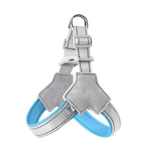 Tali anjing kecil poliester reflektif multifungsi warna lembut anak anjing tanpa fitur tarik nyaman dapat diatur ringan - Product Image 4