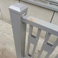 Fabricant de balustrades en aluminium noir thermolaqué au design moderne pour balcon résidentiel, sans entretien, taille personnalisée
