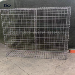 2x1x1 galvanizli kaynaklı gabion kutusu 4mm ZnAl demir tel örgü istinat duvarı/200x100x50 gabion sepet peyzaj taşı kafes çit - Product Image 2