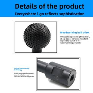 Venda Direta da Fábrica: Broca Esférica Rotativa para Retificação, Escultura em Madeira, Polimento e Gravação – Ponta Esférica para Esmerilhadeira Angular - Product Image 3