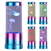 Nouvellement petite fête enfants rotondité couleur glaçure en plastique base enfant cadeau maison fête décor led méduse lumière