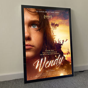 Cadre d'affichage publicitaire mural 27x40 en aluminium noir et argenté avec éclairage LED pour affiches de cinéma - Product Image 5