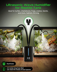 Humidificateur à ultrasons 25W pour terrarium de reptiles, idéal pour les tortues, les caméléons, les grenouilles, les serpents, les lézards, les habitats, les jardins et la maison - Product Image 3