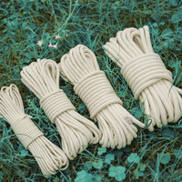 Cordon de suspension résistant à la lumière - Corde en coton et nylon - Corde de 5/16 pouce x 100 pieds - Corde en coton avec âme en nylon