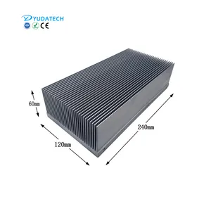 Disipador de calor de aluminio IGBT de alta potencia, tubería de calor rellena de epoxi, disipador de calor de aluminio extruido para inversor