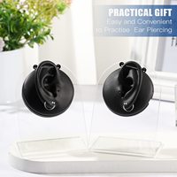 Modèle d'oreille en silicone réaliste pour la pratique du piercing, la formation au tatouage, la présentation de boucles d'oreilles, d'écouteurs et de bijoux, oreille gauche et droite