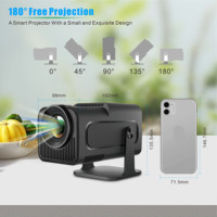 Projecteur HY320 Authentique d'Usine Dernier Cri 4K HD Silencieux Smart Home Cinéma Android 11 Projecteur Portable Sans Fil