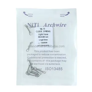 [Aifan Dental] Force lumineuse 0.008 pouces 6mm 9mm 12mm 15mm ressort fermé dentaire