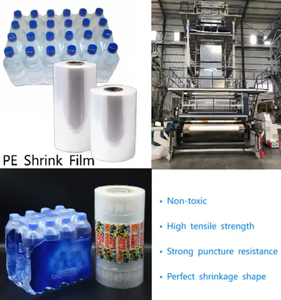 Bouteilles d'eau minérale, film d'emballage en rouleau à coupe lisse et haute résistance, film plastique rétractable POF de <span class=keywords><strong>90</strong></span> microns - Product Image 4