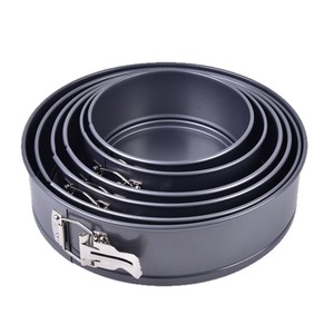 Non Stick Round Cake Pan 4-12 Inch Springform Cheesecake Pan Baking Mold Grey Carbon Steel - Product Image 4