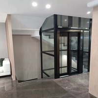 Ticari/Konut Tipi Çekişli 1-10 Katlı Elektrikli Panoramik Ev Villa Asansörü 630kg 800kg Ev Tipi Yolcu Asansörleri