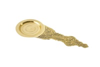 Cuillère traditionnelle en laiton pour Aarti et Pooja, durable, artisanale, essentielle pour la Puja, parfaite pour le culte quotidien