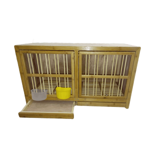 กรงเลี้ยงนกพิราบแบบพับได้ 6 ส่วน ทำจากไม้ เป็นมิตรกับสิ่งแวดล้อม พร้อมกล่องรังแบบยืดหดได้ |   หลายห้อง หลายฤดู - Product Image 4