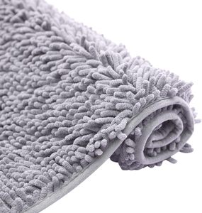 Ensemble de tapis de bain en microfibre chenille de luxe, 3 pièces, fabriqué à la machine, doux, moelleux, antidérapant, super absorbant, écologique, motif géométrique - Product Image 5