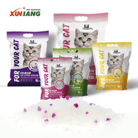 Litière pour chat en microcristaux naturels hautement absorbante 3,8 L, marque privée, parfum lavande, contrôle des odeurs, longue durée