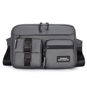 Sac banane étanche pour homme et femme, sacoche de ceinture tendance pour activités de plein air avec fermeture éclair et sangle réglable - Product Image 1