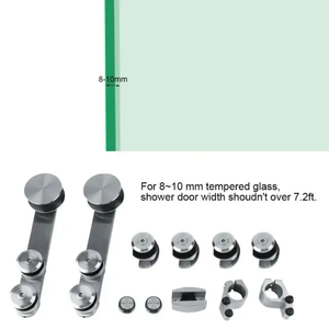 D & F bán hàng hàng đầu phòng tắm trượt vòi hoa sen cửa kính trượt <span class=keywords><strong>Kit</strong></span> thép không gỉ Hệ thống phần cứng phụ kiện - Product Image 2