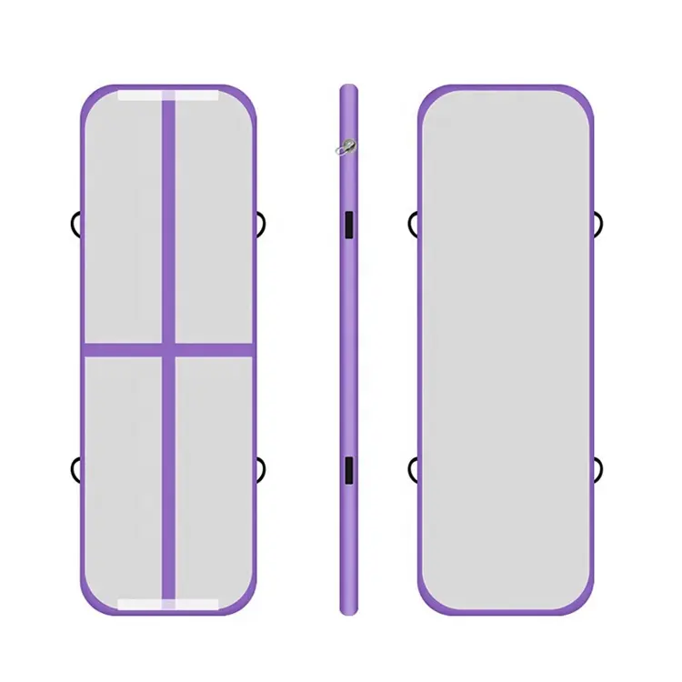 Özel boyut AirTrack 3 metre 4m 5m 6m 8m 10m spor salonu matı tumbling jimnastik şişme hava parça