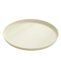 Plateau rond en céramique, plateau à eau et à thé pour la maison, plateau de service esthétique haut de gamme pour hôtel, rangement de collations et de nourriture