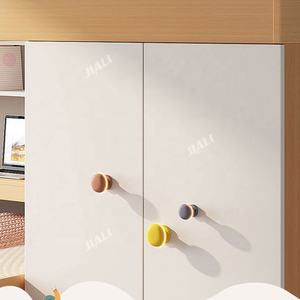 Set di Lusso per Cameretta da Bambina in Età Prescolare <span class=keywords><strong>con</strong></span> <span class=keywords><strong>Letto</strong></span> a Castello Doppio in Legno, Casetta Soppalcata, Contenitore e Armadio - Product Image 4