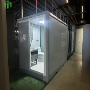Terbaik penjualan Mewah Kamar kecil seluler portabel baja Toilet kamar mandi wadah rumah dengan Panel Sandwich untuk aplikasi Taman - Product Image 1