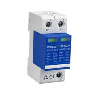 Dispositif de protection contre les surtensions PV DC fourni par le fabricant avec port RS485 MDSP-600V/1000V/1500V 40KA 2P 3P