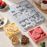Moule à gâteau en silicone SILIKOLOVE en forme de carton, antiadhésif platine LFGB, sans BPA, 100 % silicone de qualité alimentaire pour mousse et gâteaux