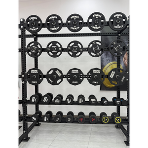 Haltères en TPU à 10 pans avec logo personnalisé, prix abordable, équipement de gym commercial en TPU, haltères de gym à 10 angles - Product Image 6
