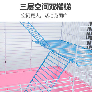Les cages pour hamsters peuvent être combinées avec des nichoirs Golden Bear de différentes sortes, y compris l'option d'ajouter une cage à trois étages. - Product Image 3