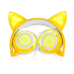 Cute BSCI WCA ISO Factory <strong>Funny</strong> Headsets LED Light up <strong>Headphones</strong> - Product Image 5