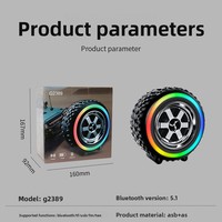 Haut-parleur sans fil BT portable de bureau de haute qualité à haut volume en forme de pneu pour l'extérieur